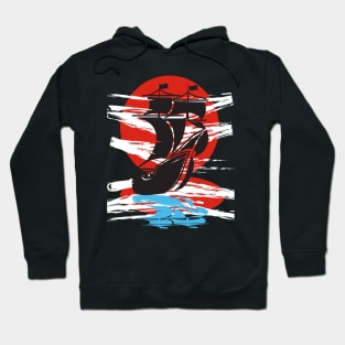 Sailboat and Sun Hoodie